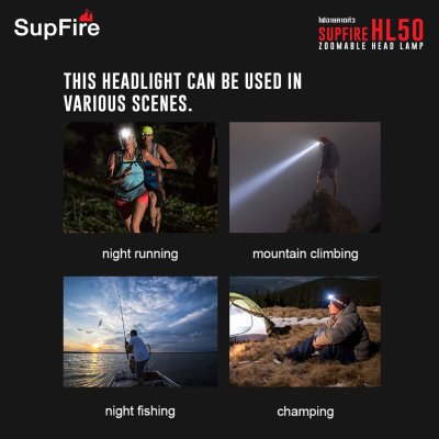 ไฟฉายคาดหัว Supfire HL50