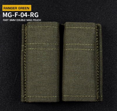 ซองแม็กกาซีนคู่ 9 mm. (Wosport) Fast 9 mm. Double Mag Pouch