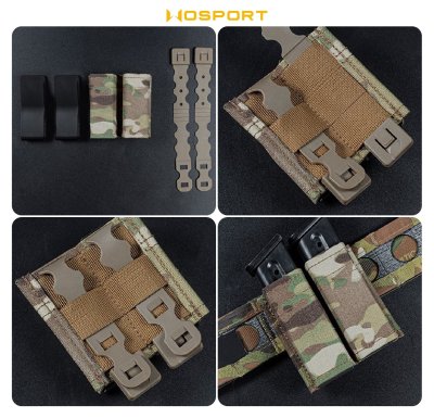ซองแม็กกาซีนคู่ 9 mm. (Wosport) Fast 9 mm. Double Mag Pouch
