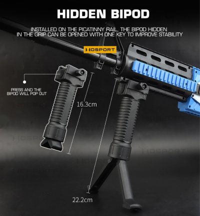 กริปมือขาทราย WOSPORT ( Elastic Bipod Grip )