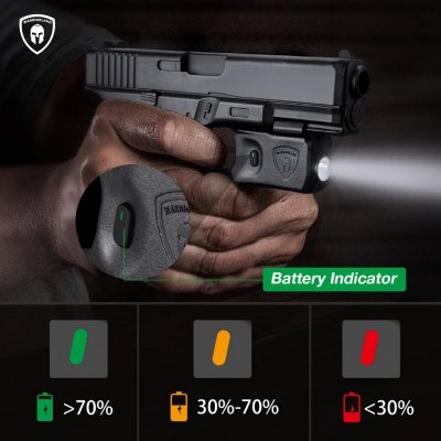 ไฟฉาย Warriorland SL-1 + ซองพกใน Kydex Glock 17/19/21/22 (Gen 3-5) & Glock 23/32 (Gen 4)