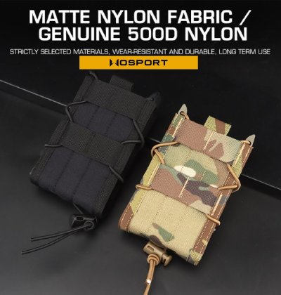 ซองแม็กกาซีน 5.56 ทรง TACO (Wosport) Tiger Type 5.56 Single Magazine Pouch