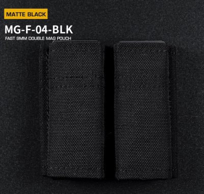 ซองแม็กกาซีนคู่ 9 mm. (Wosport) Fast 9 mm. Double Mag Pouch