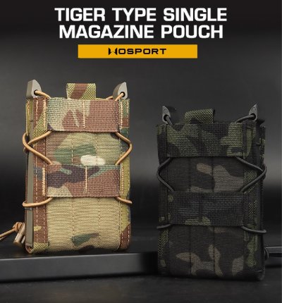 ซองแม็กกาซีน 5.56 ทรง TACO (Wosport) Tiger Type 5.56 Single Magazine Pouch