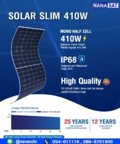 ชุดโซลาร์เซลล์ Easy Slim 400W 1 ชุด