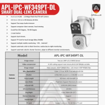 กล้องวงจรปิดเชียงใหม่ Apollo (รวมติดตั้งพร้อมเดินสายไฟ)