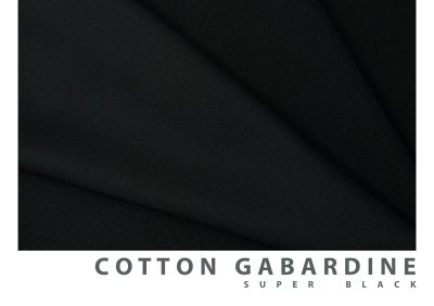 COTTON GABARDINE - BLACK