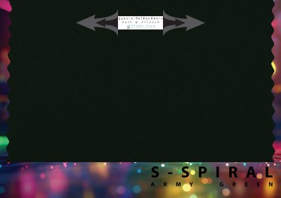 ผ้า S-SPIRAL สีเขียวขี้ม้า ผ้า S-SPIRAL สีเขียวขี้ม้า