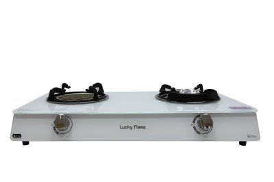 Double Burner Gas Stove with Infrared and Brass Burner
