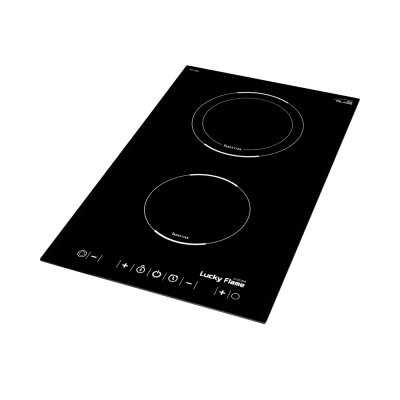 Built-in induction hob 2 burners 30 cm with ceramic glass and touch control