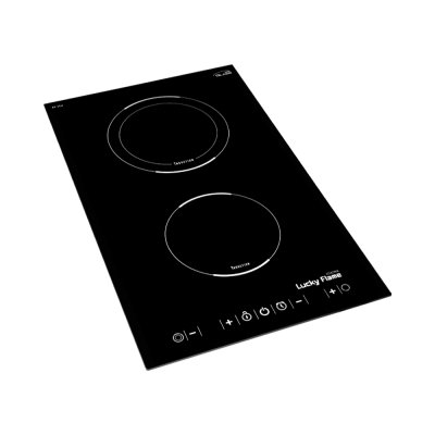 Built-in induction hob 2 burners 30 cm with ceramic glass and touch control