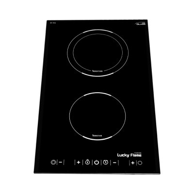 Built-in induction hob 2 burners 30 cm with ceramic glass and touch control