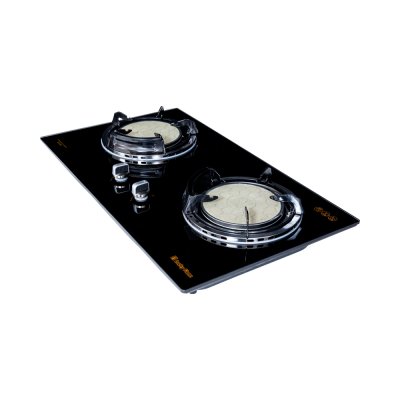 Built-in gas hob with infrared burners and tempered glass surface