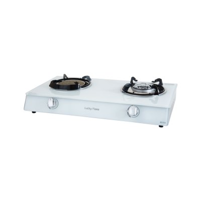 Double Burner Gas Stove with Infrared and Brass Burner
