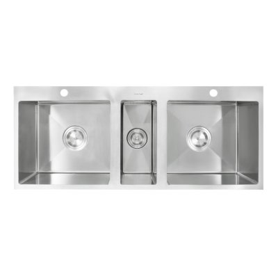 Triple bowl kitchen sink with stainless steel 304 and sound insulation