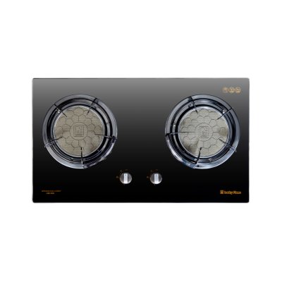 Built-in gas hob with infrared burners and tempered glass surface