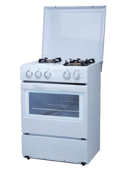 Gas oven with 3 burner gas stove and enamel coating