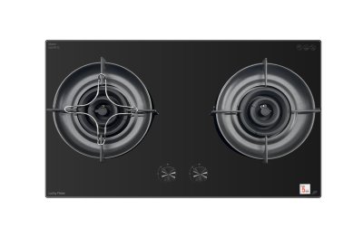 LGS-9112 Tempered glass Built-in-hob เตาแก๊ส 2 หัว แบบฝังเคาน์เตอร์ หน้ากระจก top
