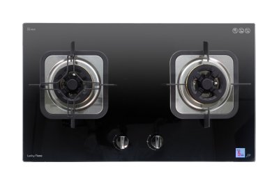 LGS-942N Tempered glass Built-in-hob เตาแก๊ส 2 หัว แบบฝังเคาน์เตอร์ หน้ากระจก top