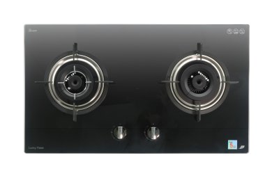 LGS-932N Tempered glass Built-in-hob เตาแก๊ส 2 หัว แบบฝังเคาน์เตอร์ หน้ากระจก top