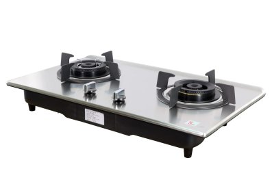 LBS-932N Stainless Built-in-hob เตาแก๊ส 2 หัว แบบฝังเคาน์เตอร์ หน้าสแตนเลส Side