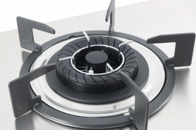 LBS-962N Stainless Built-in-hob เตาแก๊ส 2 หัว แบบฝังเคาน์เตอร์ หน้าสแตนเลส ขารอง