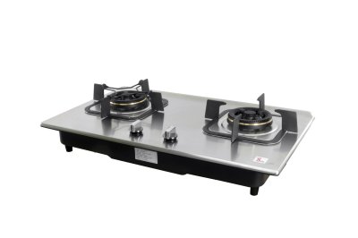 LBS-942N Stainless Built-in-hob เตาแก๊ส 2 หัว แบบฝังเคาน์เตอร์ หน้าสแตนเลส ข้าง