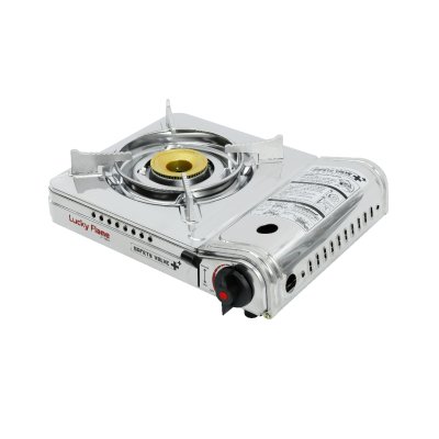Portable gas stove with stainless steel body and safety system