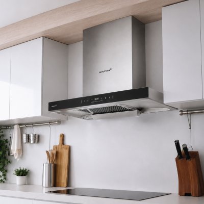 Smart Canopy Range Hood with Auto Clean and Touch Control