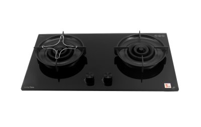 LGS-9112 Tempered glass Built-in-hob เตาแก๊ส 2 หัว แบบฝังเคาน์เตอร์ หน้ากระจก