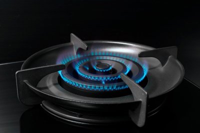 LGS-9112 Tempered glass Built-in-hob เตาแก๊ส 2 หัว แบบฝังเคาน์เตอร์ หน้ากระจก flame