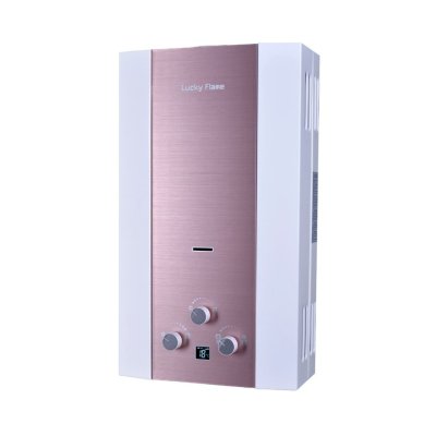 Gas water heater with adjustable temperature and 7 safety systems