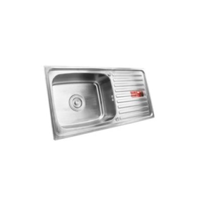 Stainless Steel Single Bowl Sink with Draining Board BIS-1056XL