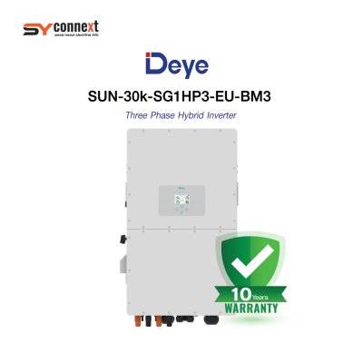 ชุดโซลาร์เซลล์  30 kW 3 Phase (Deye) พร้อมบริการติดตั้งครบวงจร
