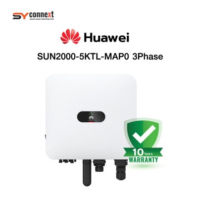 ชุดโซลาร์เซลล์  5 kW 3 Phase (HUAWEI) พร้อมบริการติดตั้งครบวงจร