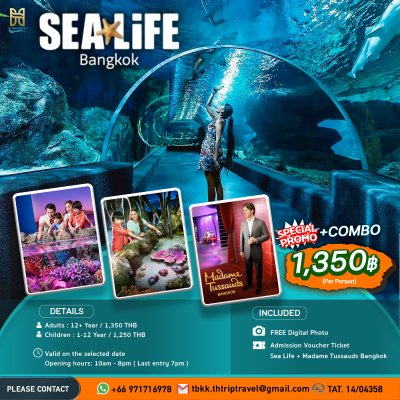 SEA LIFE Bangkok Ocean World and Madame Tussauds Ticket