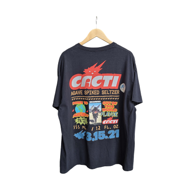 TRAVIS SCOTT CACTI DOWN TO EARTH TEE 1 TEE BLACK SS21 [XL]