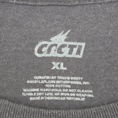 TRAVIS SCOTT CACTI DOWN TO EARTH TEE 1 TEE BLACK SS21 [XL]