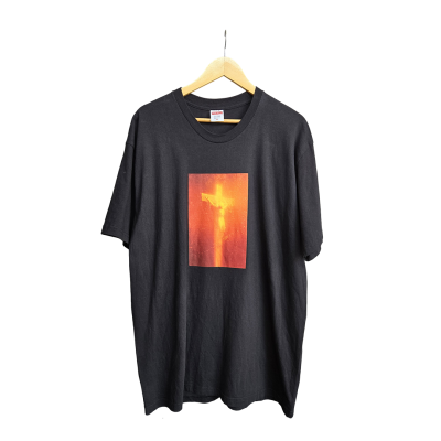 SUPREME PISS CHRIST TEE BLACK FW17 [XL]
