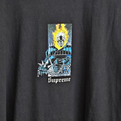 SUPREME GHOST RIDER TEE BLACK SS19