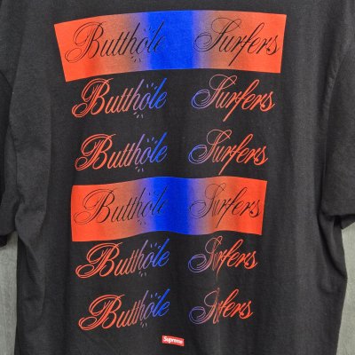 SUPREME BUTHOLE SURFERS TEE BLACK SS21 [L]