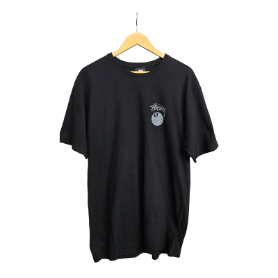 STUSSY 8 BALL TEE PIGMENT DYED TEE BLACK SS24 [L]