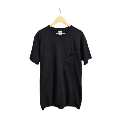 SUPREME X ANTIHERO 1 POCKET BLACK TEE [L]