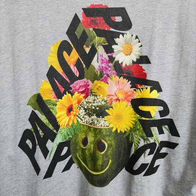 PALACE P-3 PUNCH TEE GREY SS24 [L]