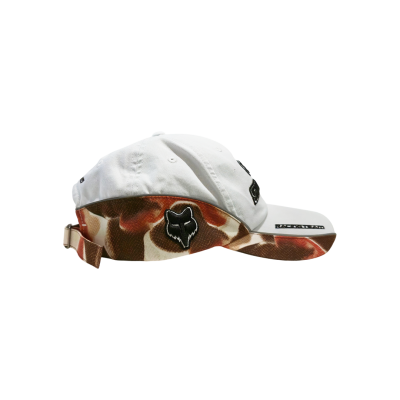 SUPREME  X FOX RACING 6-PANEL CAP WHITE