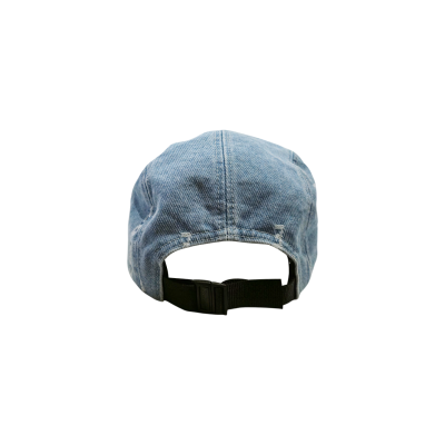 SUPREME  LOGO STRIPE JACQUARD DENIM CAMP CAP
