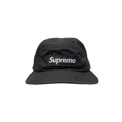 SUPREME MILITARY CAMP CAP BLACK FW23