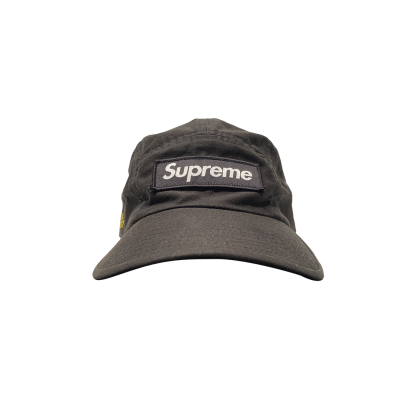 SUPREME MILITARY CAMP CAP BLACK SS21