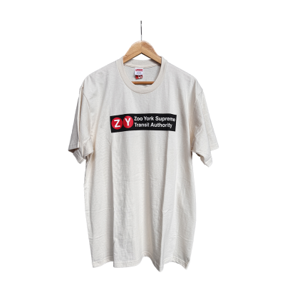 SUPREME ZOO YORK TRANSIT TEE SS25 WHITE [L]