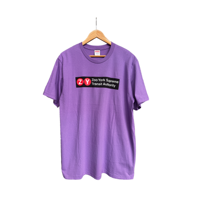 SUPREME ZOO YORK TRANSIT TEE SS25 PURPLE [L]